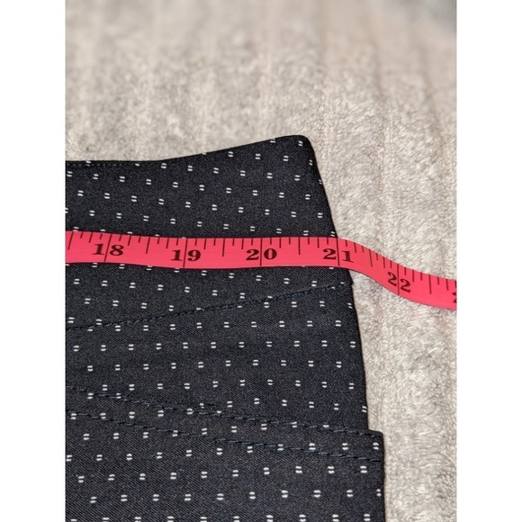Hilary Radley Bermuda Shorts Polka Dot Pull On Knit Stretch XXL Navy White NWT - Picture 9 of 9